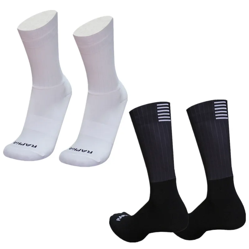 

New Silicone Anti Slip Seamless Cycling Socks Men Pro Aero Socks Breathable Wearproof Road rapha Bike Socks Calcetines Ciclismo