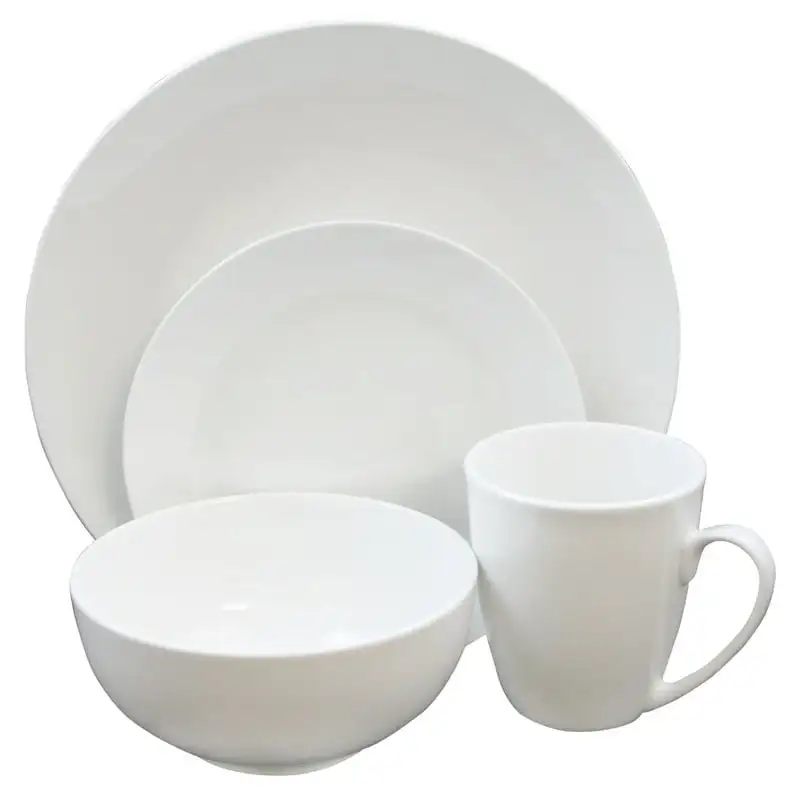 

GB Home Ogalla 16 Piece Dinnerware Set in White