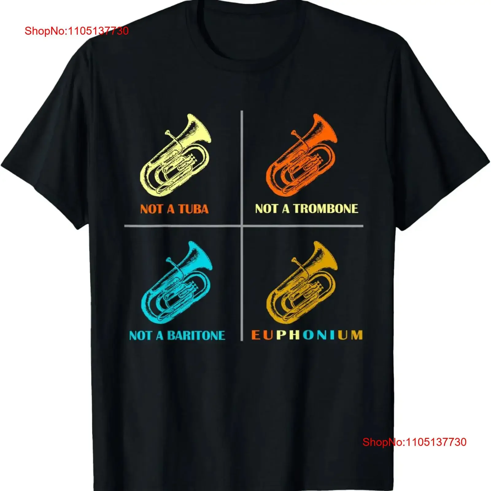 Фото Винтажная футболка с латунным оркестром Euphonium Player, винтажная стираная дизайнерская одежда, удобная модная дышащая повседневная одежда №1
