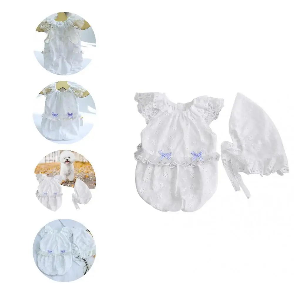 

Outfit Stylish Summer Pet Two-legged Clothes Elegant Puppy Clothes No Pilling for Travel