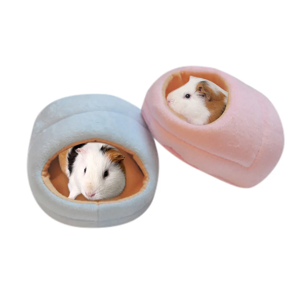 lovely rats hamster winter warm fleece hanging cage hammock cute house with bed mat for small furry animals free global shipping