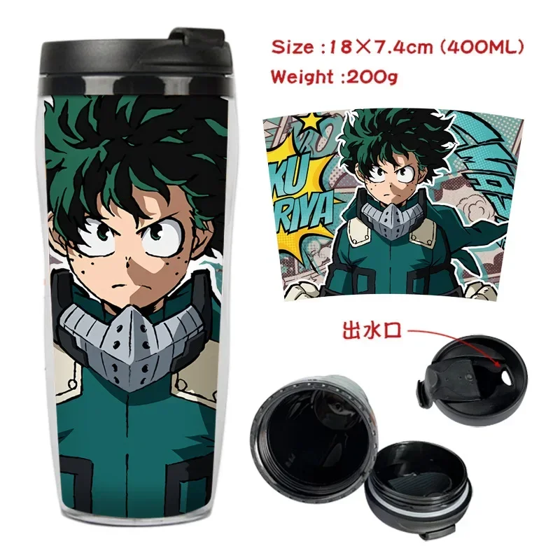 400 мл аниме чашка для воды My Hero Academia Duke Bakugou студент мультфильм спортивные