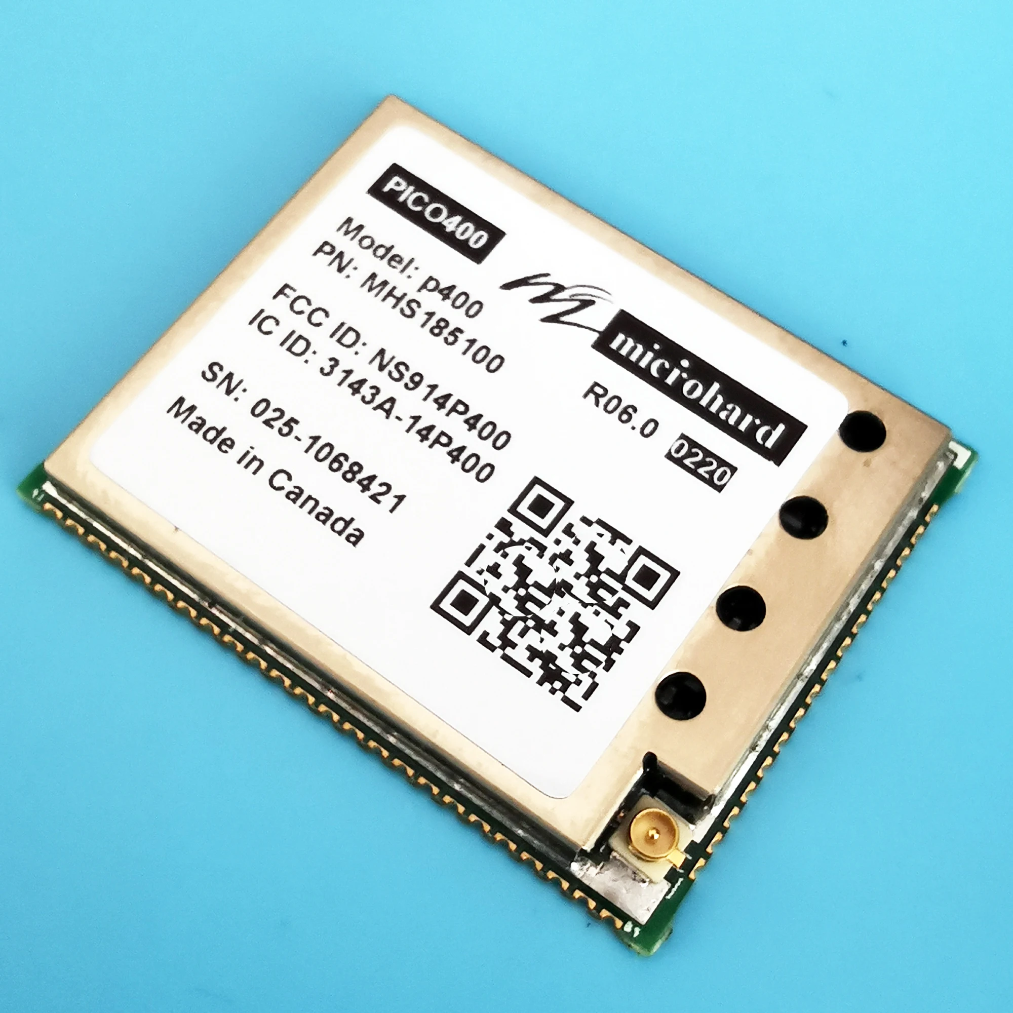 

Microhard P400 Data Transmission Module 400M and 900M Dual-frequency High-power Fixed-frequency 2W MHS185100