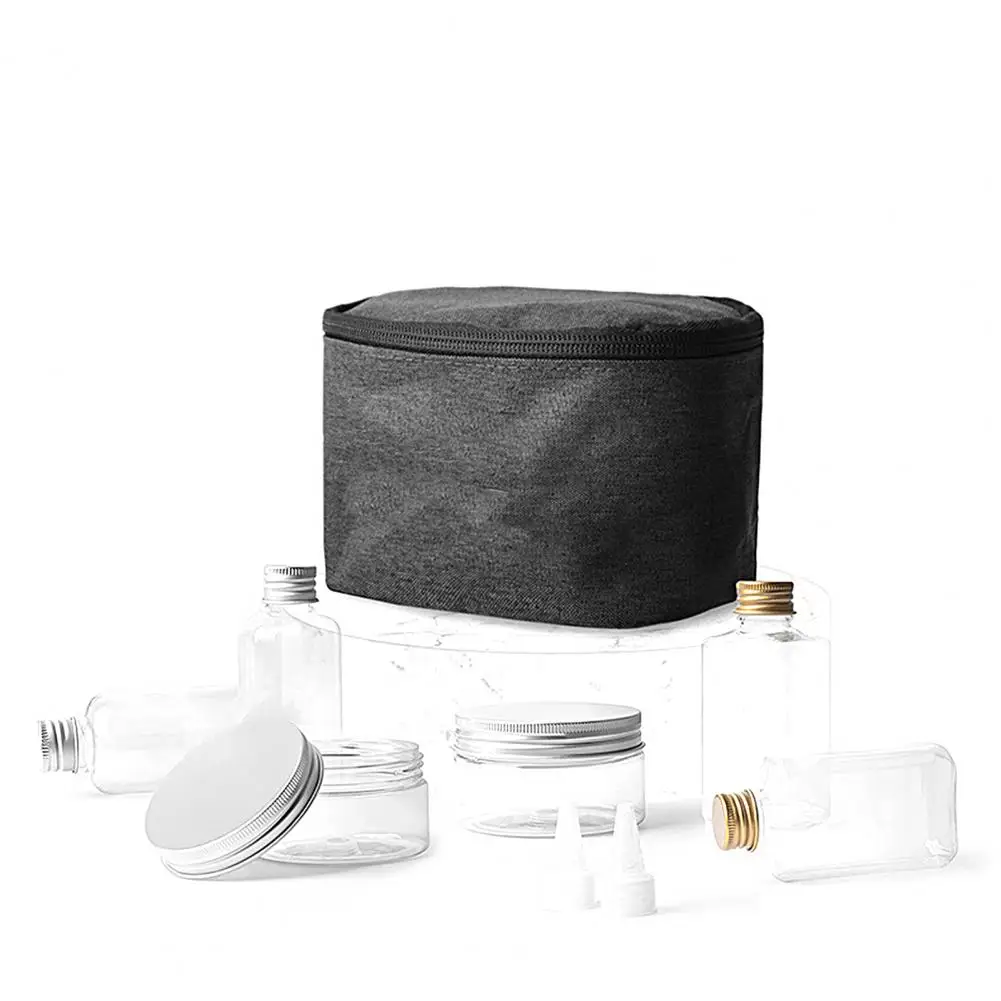 

1 Set Universal Sturdy Travel Spice Salt BBQ Sauce Oil Bottle Outdoor Spice Bag Long Lasting Organization