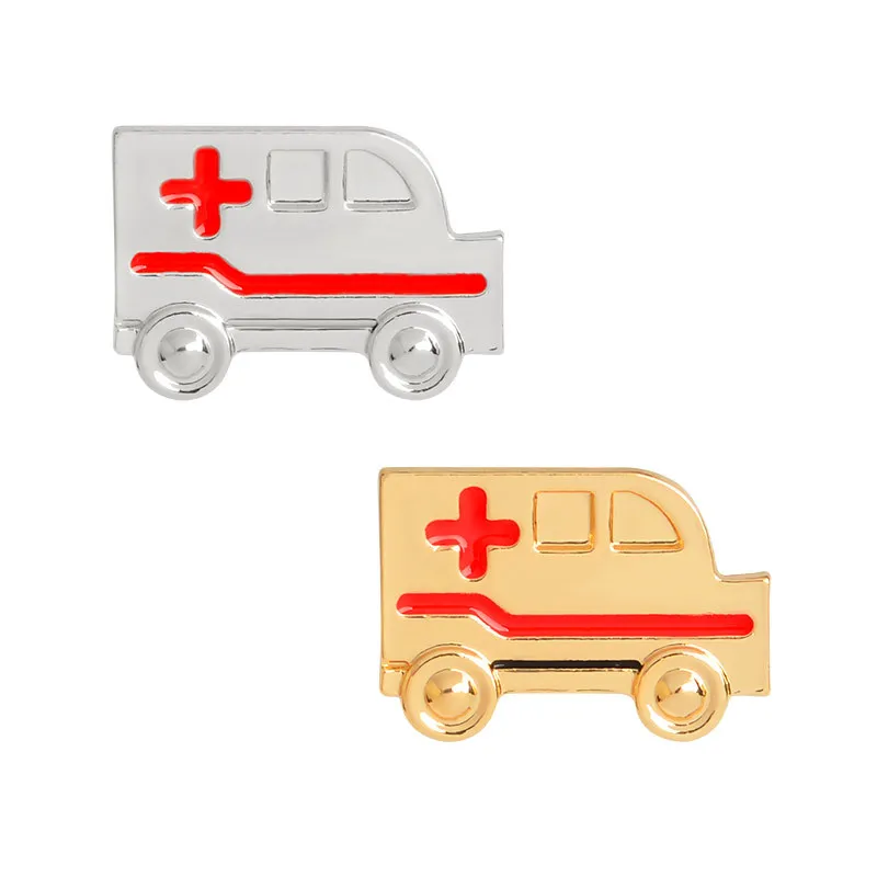 

Hospital Medical Ambulance Nurse Doctor Pins Brooch Lapel Badges Men Women Fashion Jewelry Gifts Collar Hat