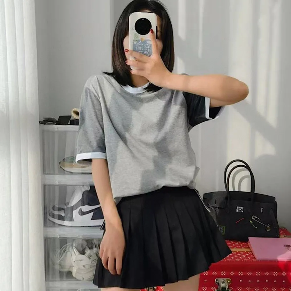 Футболка мужская из чистого хлопка люксовая брендовая тенниска с короткими