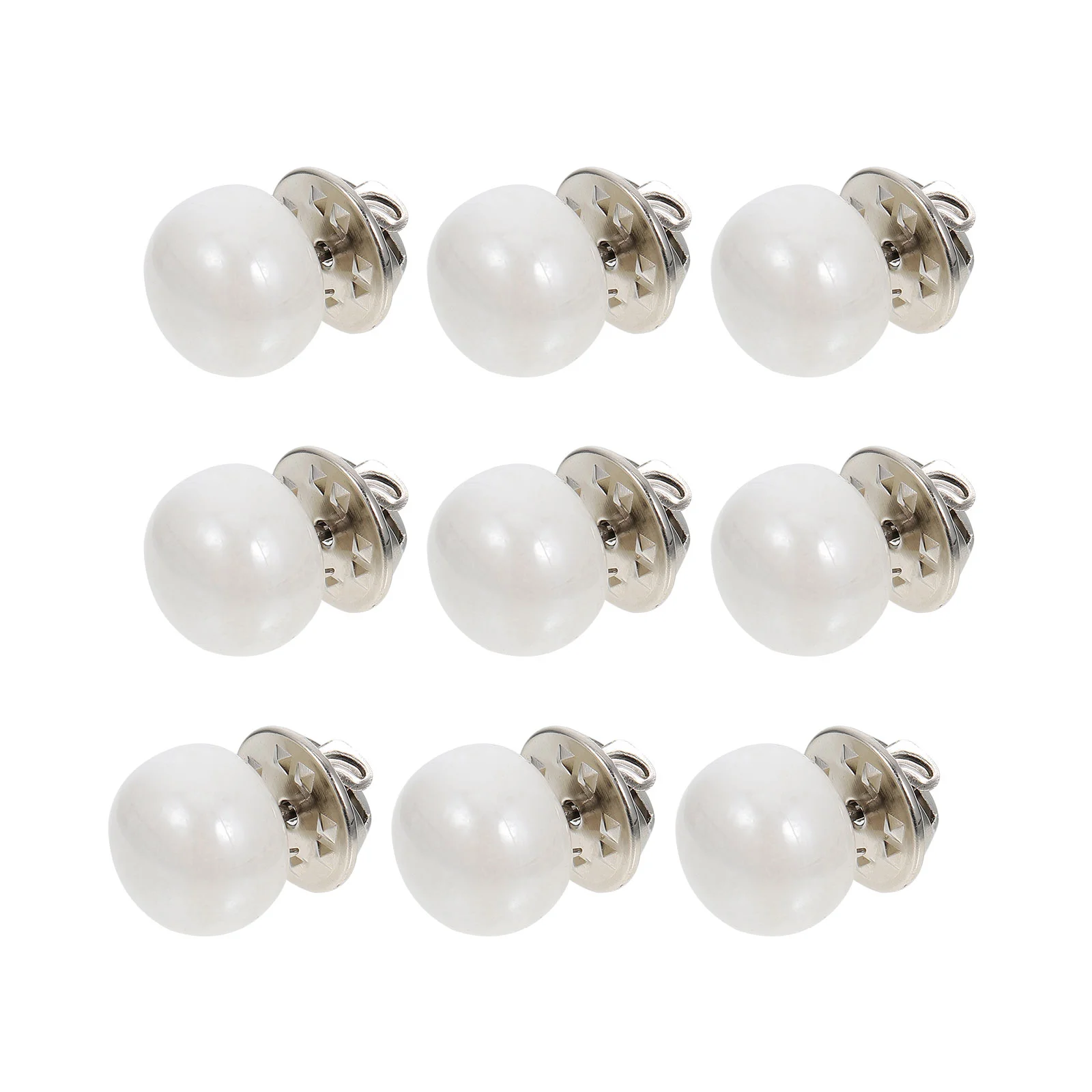 

Buttons Brooch Buttonpearl Pin Safety Clothescoverbrooches Snap Collar Lapel Metal Sewing Corsages Clothing Hijab Women