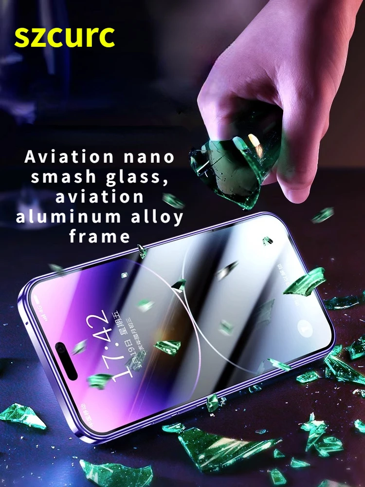 For IPhone 11 Pro Max  Magsafe Phone Case.iPhone 11 Pro New 360° Full Protection Tempered Magnetic Adsorption 11 Glass Cover Bag