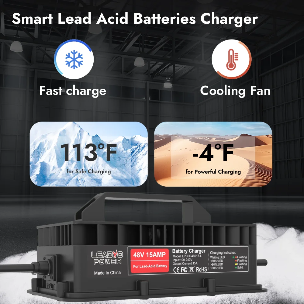 Зарядное устройство для свинцово-кислотных аккумуляторов гольф-кар