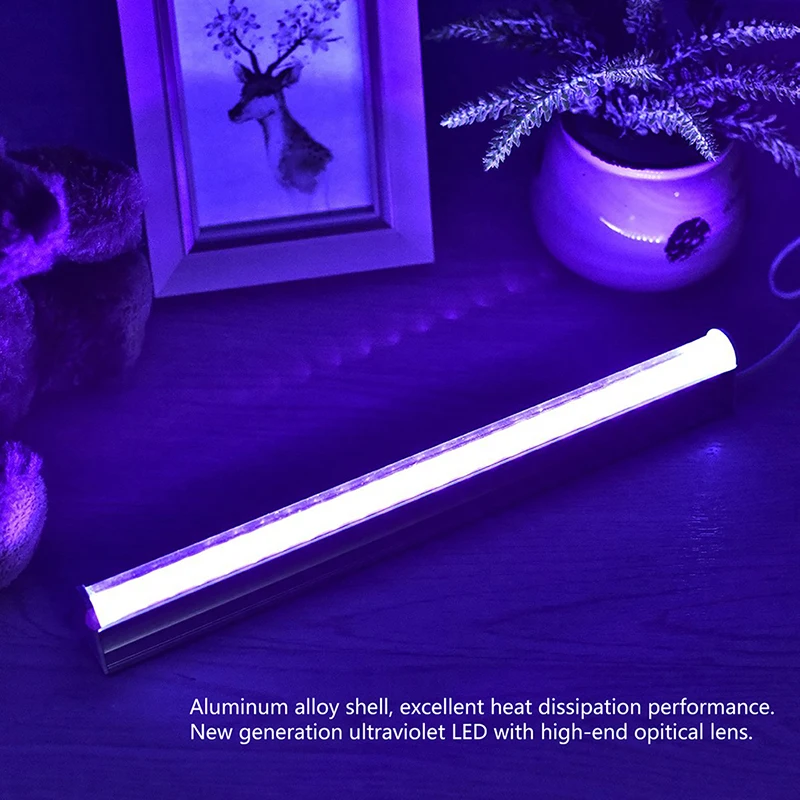 10W LED UV Black Purple Light Tube USB Port Black Light KTV Bar Dj Fluorescent Light Led Tube Entertainment Light 40 Leds 32cm