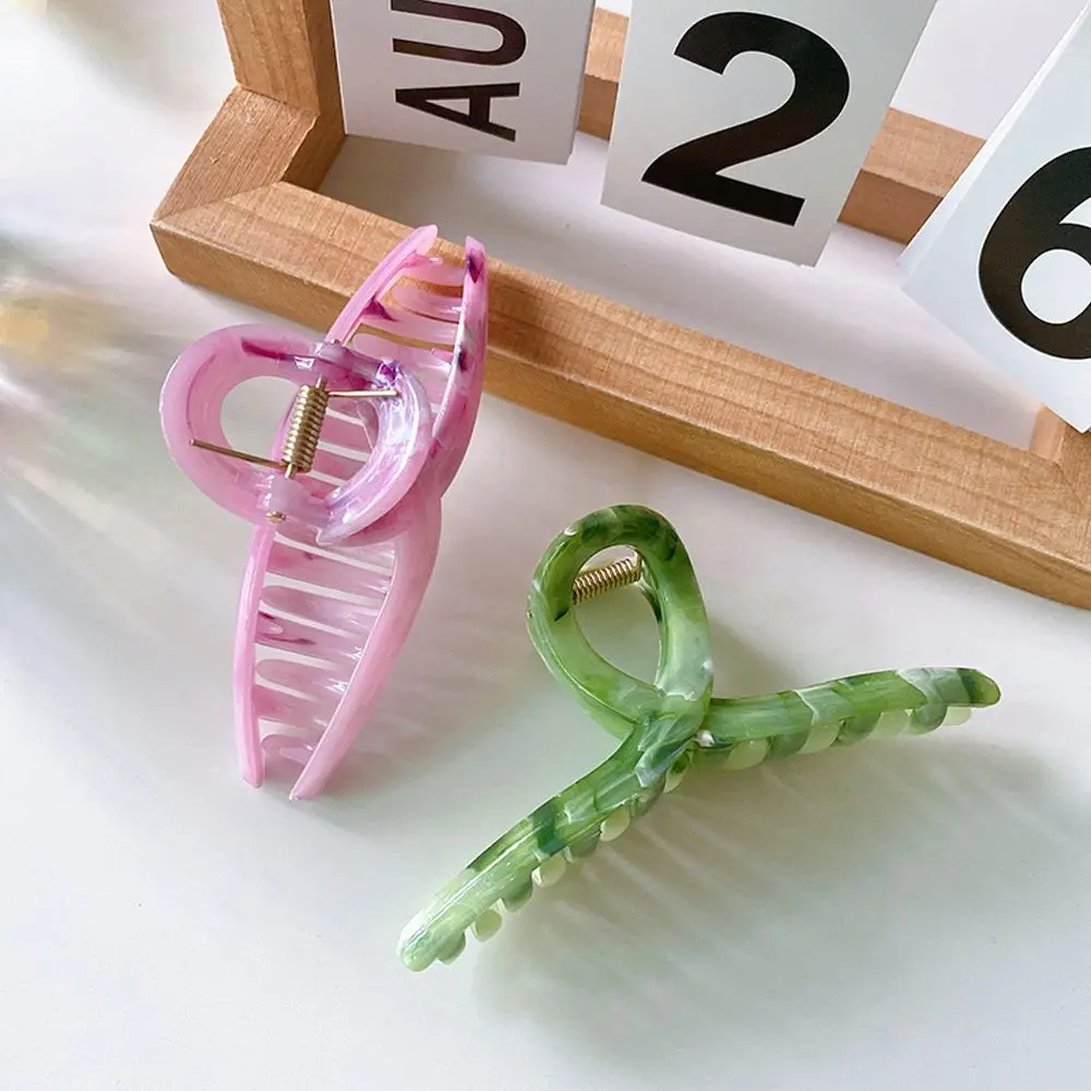 Корейский стиль градиентные крестообразные заколки для волос весенняя одежда