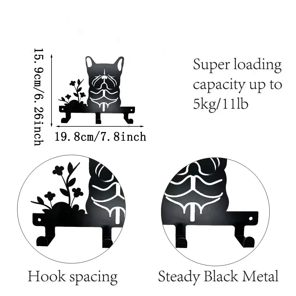 Металлическая настенная стойка Bulldog-3 крючка стильный органайзер для полотенец и