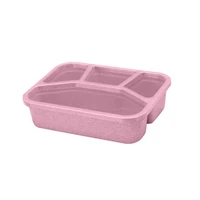 1000ml portable 4 grids bento box lunch holder picnic food storage container