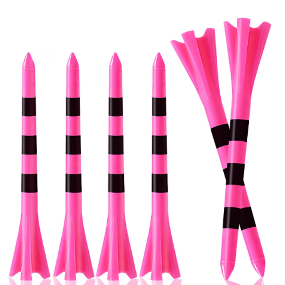 

100 шт./упаковка, разноцветные пластиковые тройники для гольфа, 83 мм