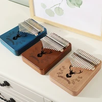 kalimba 17 key body thumb piano wooden musical instruments beginner calimba thumb piano with accessory