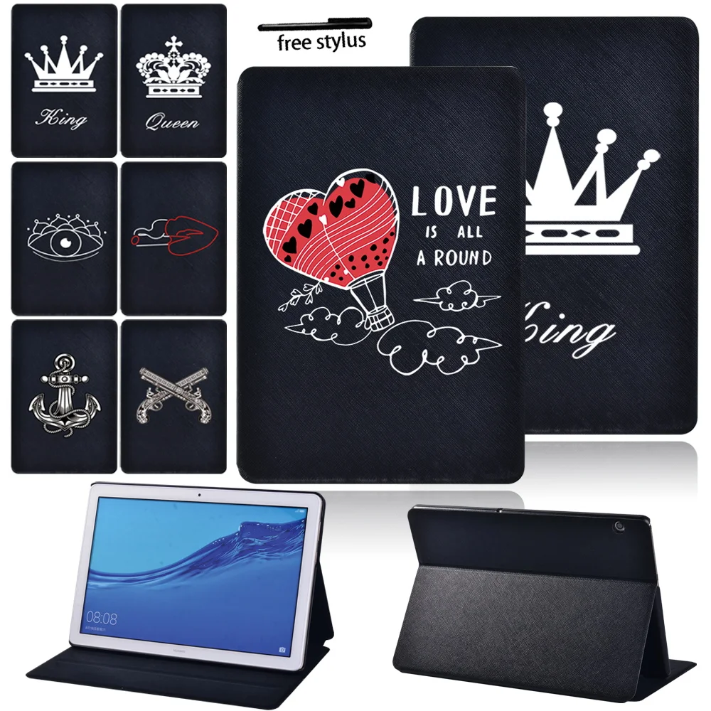 

Tablets Case for Huawei MediaPad T5 10/M5 Lite/M5 10.8 Inc/T3 10 9.6 Inch /T3 8 Protective Shell + Free Stylus