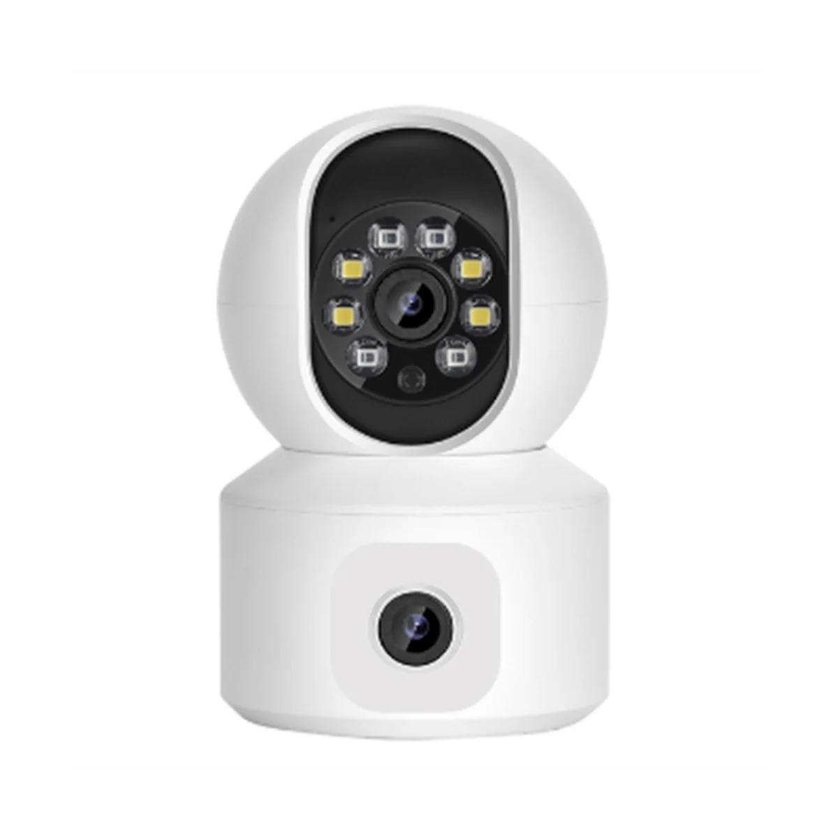 

4MP WiFi Camera Dual Screens Motion Detection Two Way Audio Indoor 4MP Mini PTZ Security IP Camera Baby Monitor EU Plug
