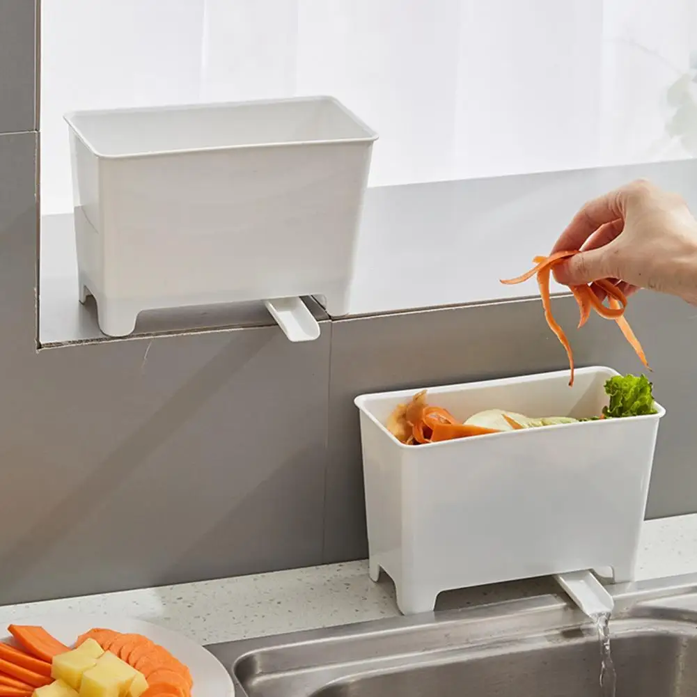 

Garbage Basket Attractive Stable Structure Round Edge Trash Can Durable Quick Drainage Trash Can