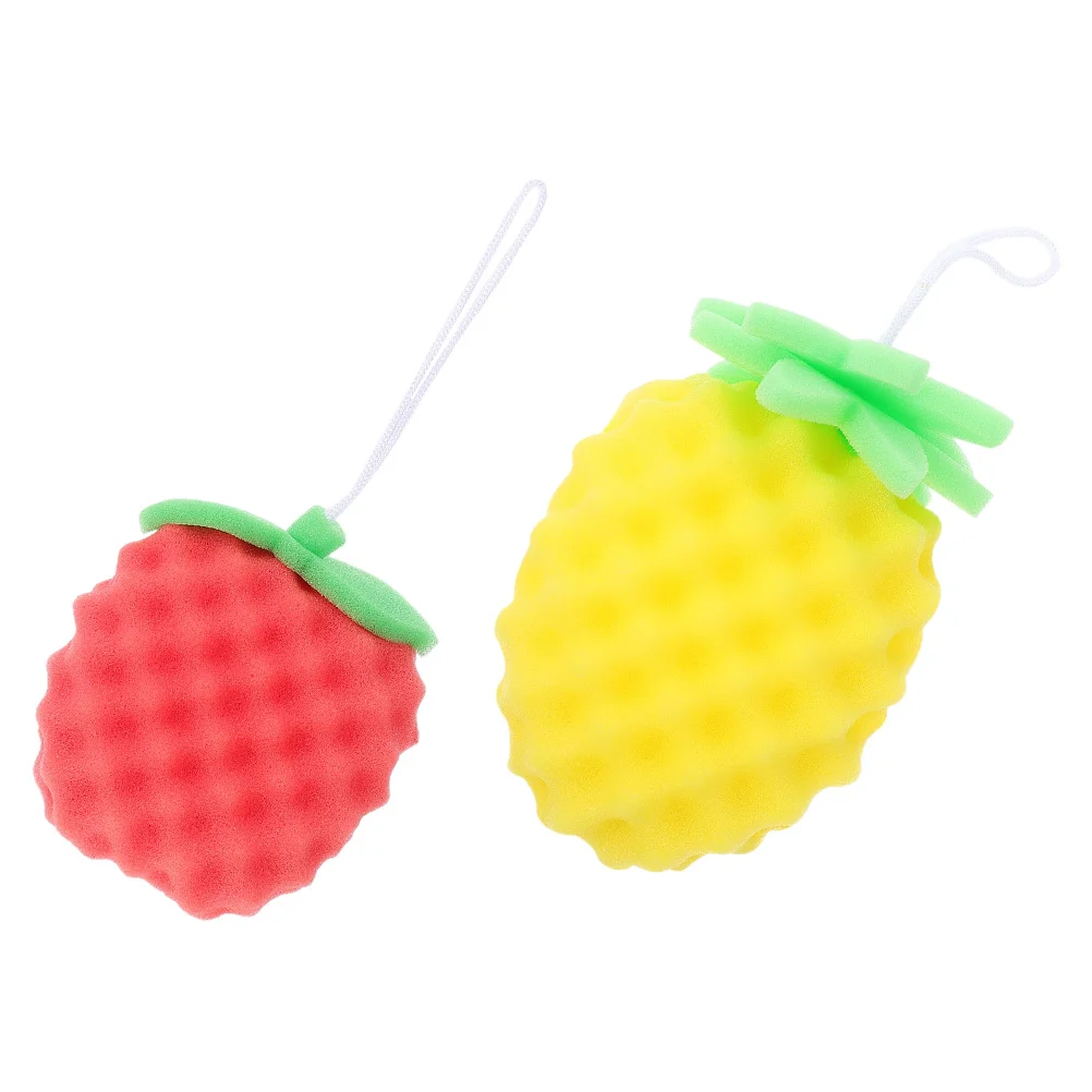 

2Pcs Sponge Body Bath Cleaner Baby Body Scrubber Baby Shower Sponge Cartoon Bath Brush for Cleaning Home