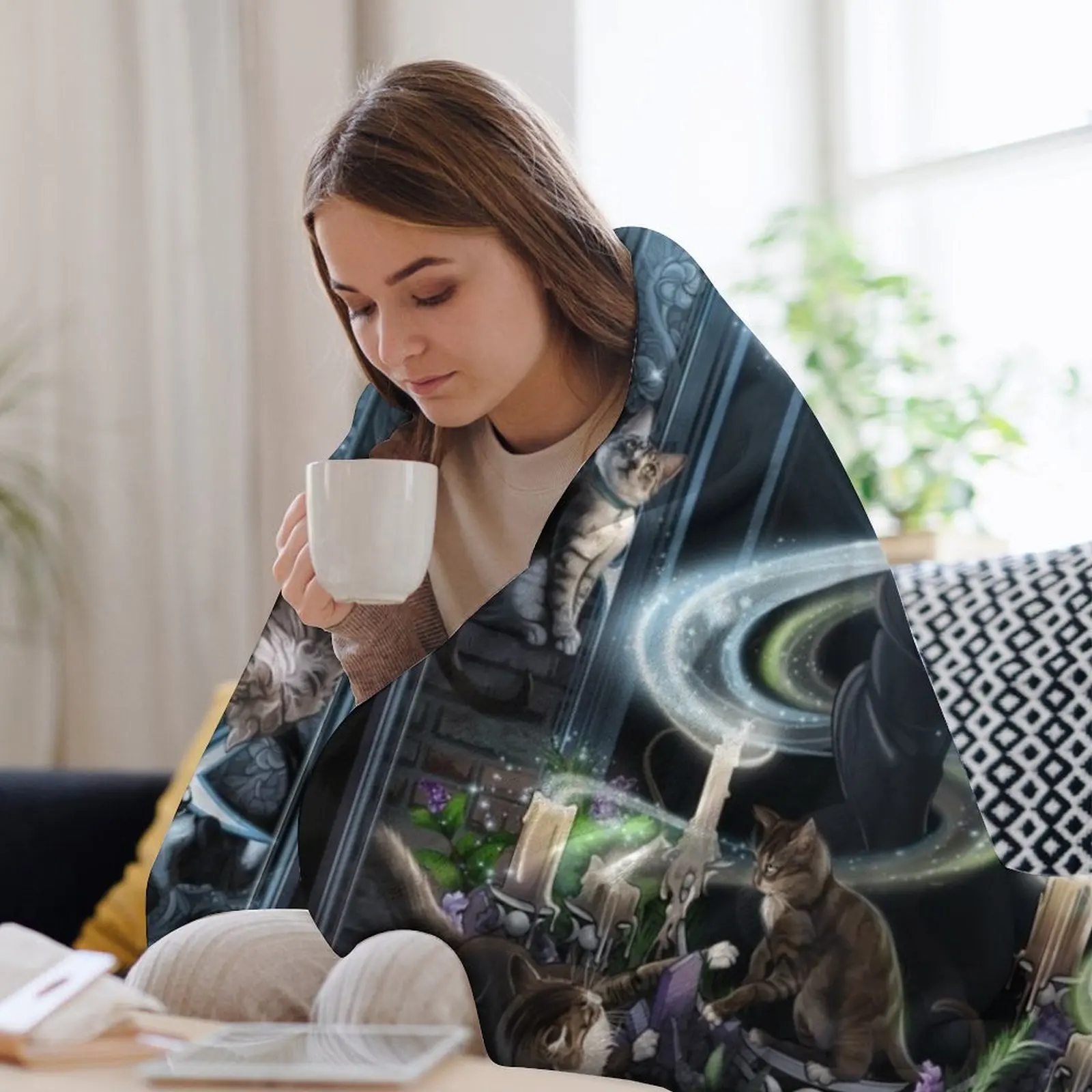 Nyx Descending - Одеяло Дом ночи Мягкие кровати манга Одеяла для