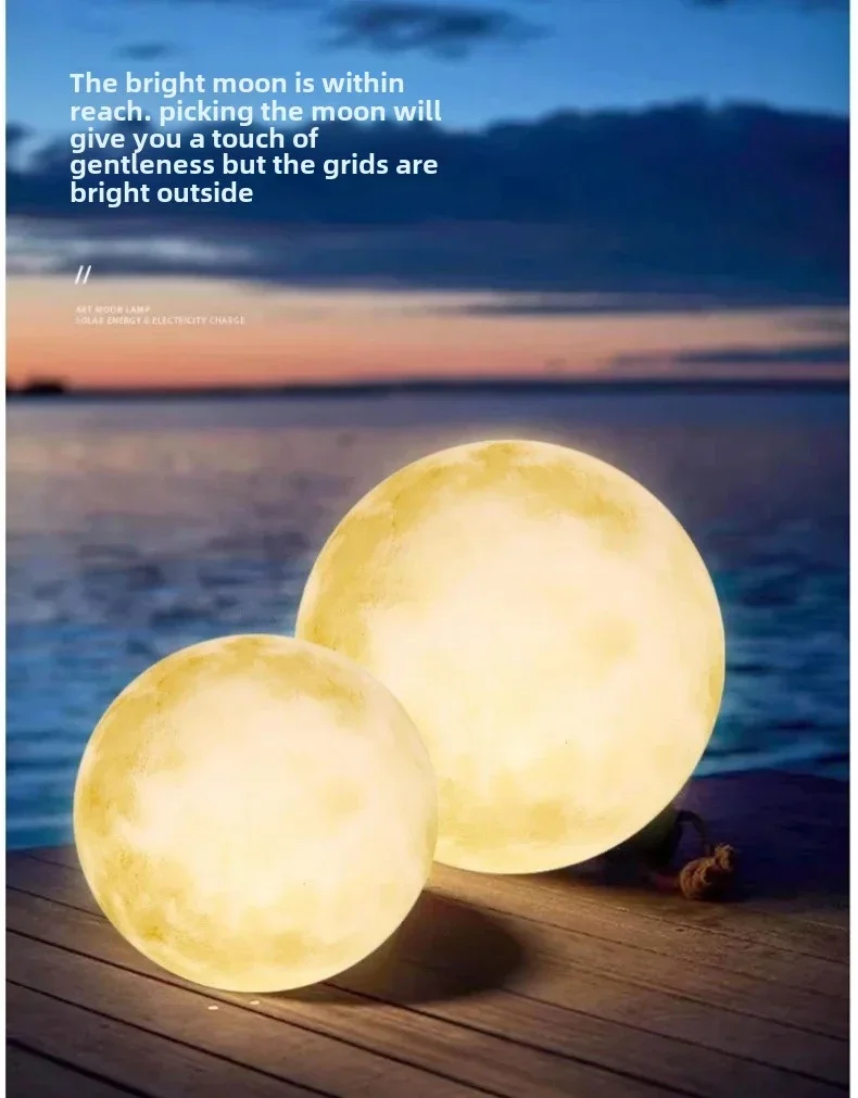 Лунный свет уличный наземный светильник водонепроницаемый для газона лунный