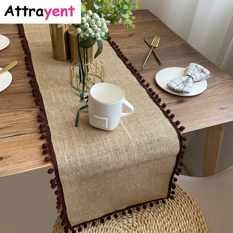 

Table Runner Wedding Decoration Tablecloth Centerpieces Cloth Country Decoration Kitchen Placemat Coasters Modern Dining Design