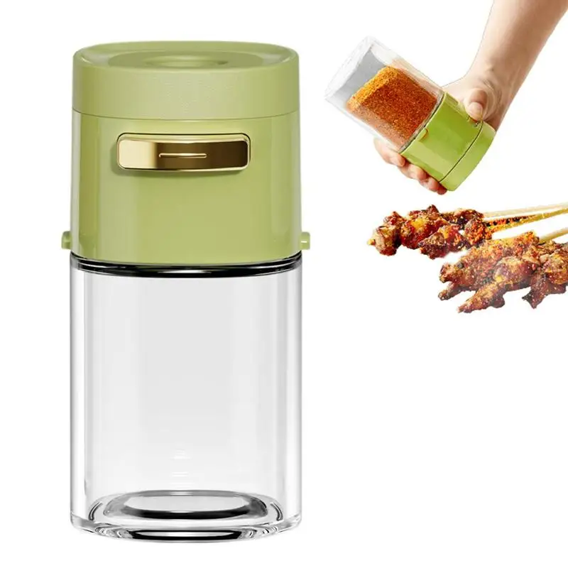 

Salt Dispenser For Cooking Glass Spice Shaker Press Type Seasoning Dispenser Can Bottle Glass Container Dispenser Can Shaker