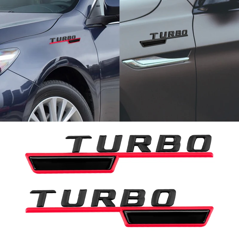 

2pcs Car Fender Sticker For TURBO AMG 4Matic W212 W117 W221 W220 W163 W205 W204 W202 W124 CLA Side Sticker