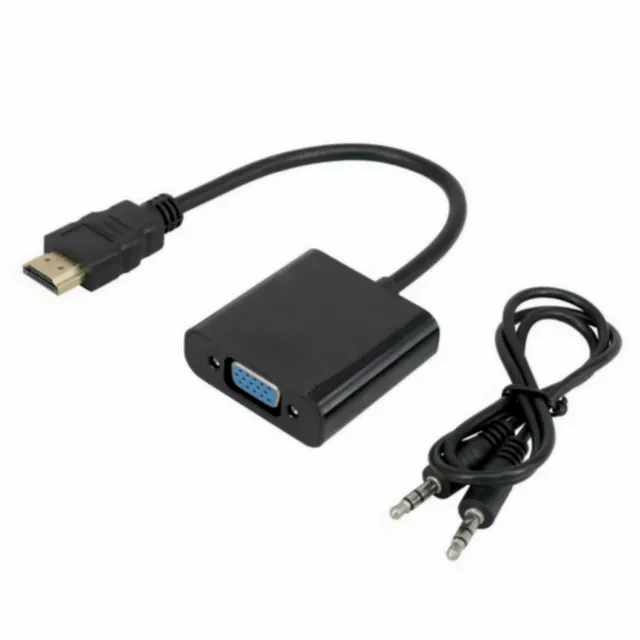 

HDMI-compatible to VGA Adapter Digital to Analog Converter Cable For Xbox PS4 PC Laptop TV Box to Projector Displayer HDTV
