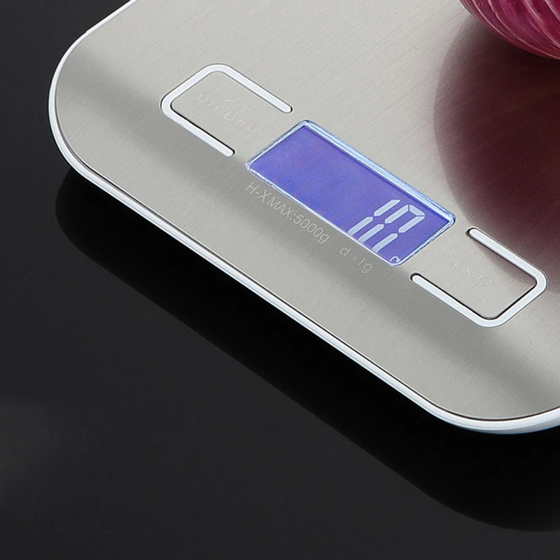 

5kg 10kg Household Kitchen Scale Electronic Food Scales Diet Scales Measuring Tool Slim LCD Digital Electronic Weighing Scale