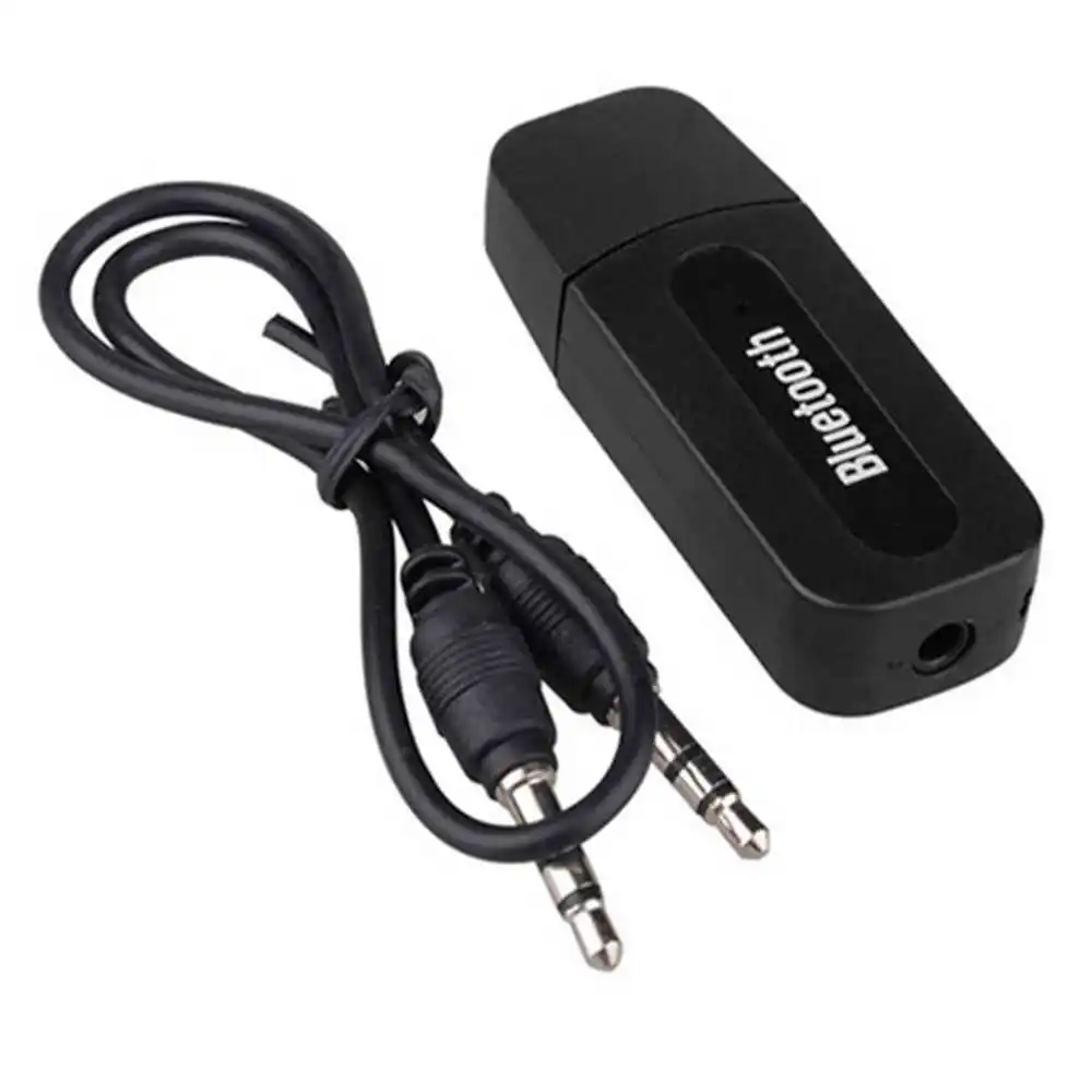 3 5 мм к USB Bluetooth приемник AUX аудио BT музыкальный адаптер кабель черный для