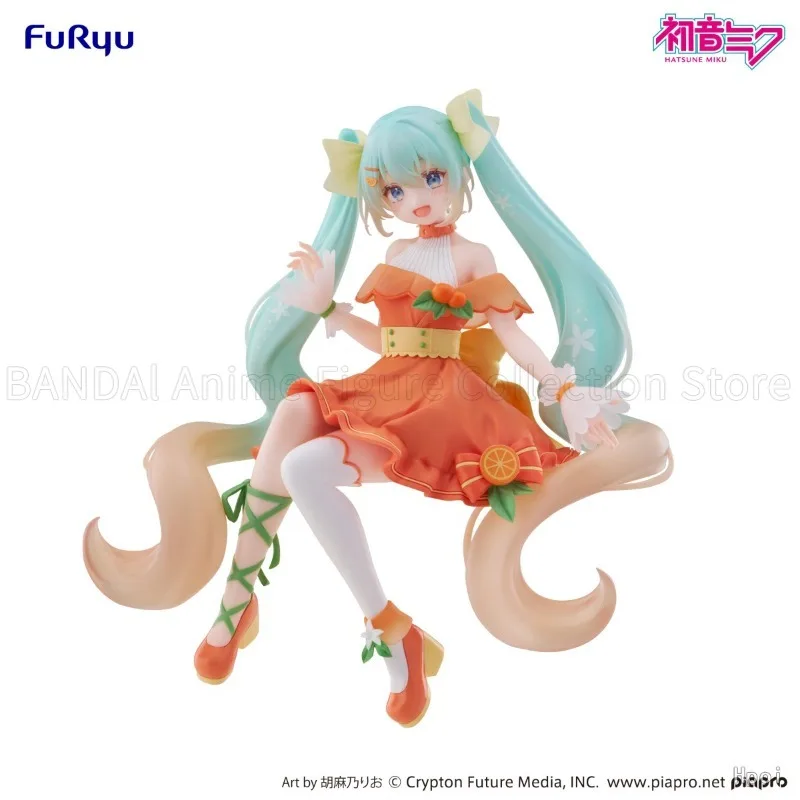 Фото Оригинальные фигурки FuRyu Citrus MIKU: призовая фигурка Hatsune Miku (версия A), призовая фигурка Kagamine Rin (версия B), последняя призовая фигурка Hatsune Miku (версия Lime) №2