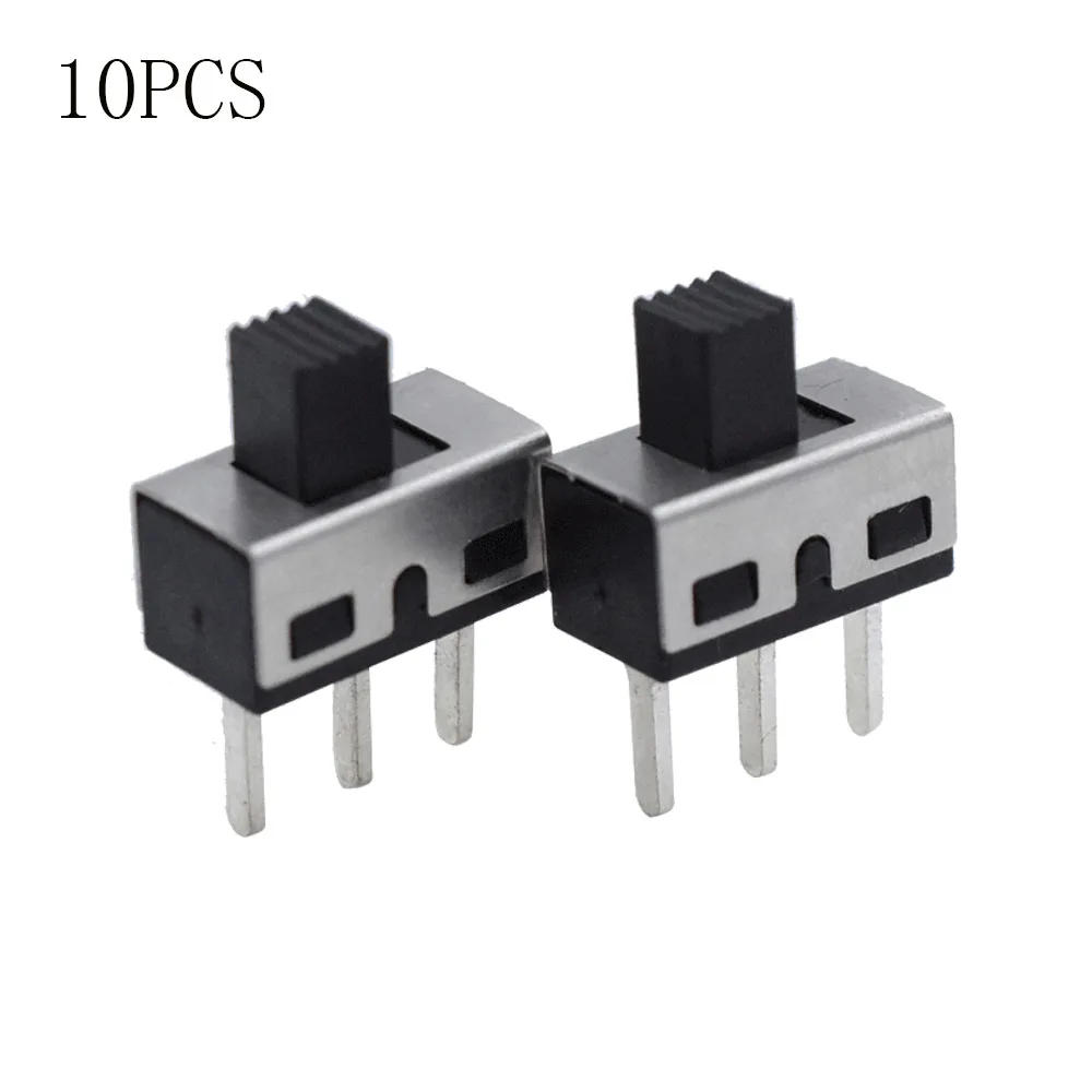 

10PCS XToggle Switch 3 Pin SS12D10 Straight Feet 1P2T 5mm High Handle Spacing Of 4.7mm 3A 250V High Current Toggle Switch