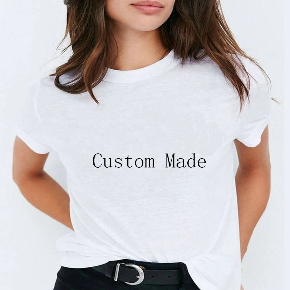 

Custom Tshirt DIY Your OWN Design Brand Logo/Picture White Custom Men and women t-shirt Plus Size T Shirt Men Clothing