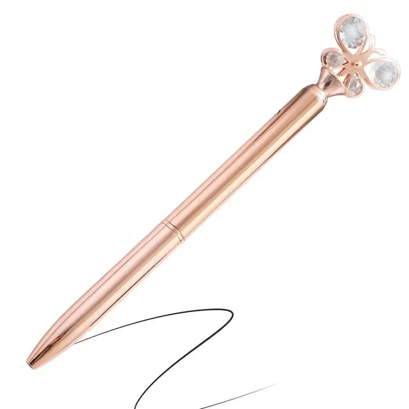 

Черная шариковая ручка, шариковые ручки для письма 1,0 мм, плавное письмо, средняя точка, ручки, выдвижная ручка, ручки в форме бабочки для