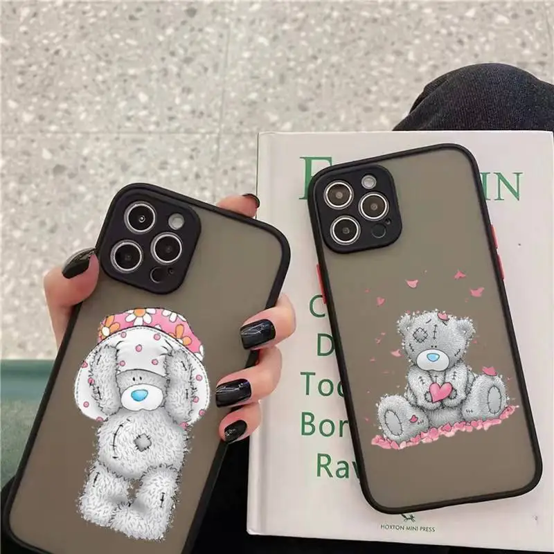 

Tatty Teddy bear cute cartoon Phone Case matte transparent For iphone 7 8 11 12 13 plus mini x xs xr pro max cover
