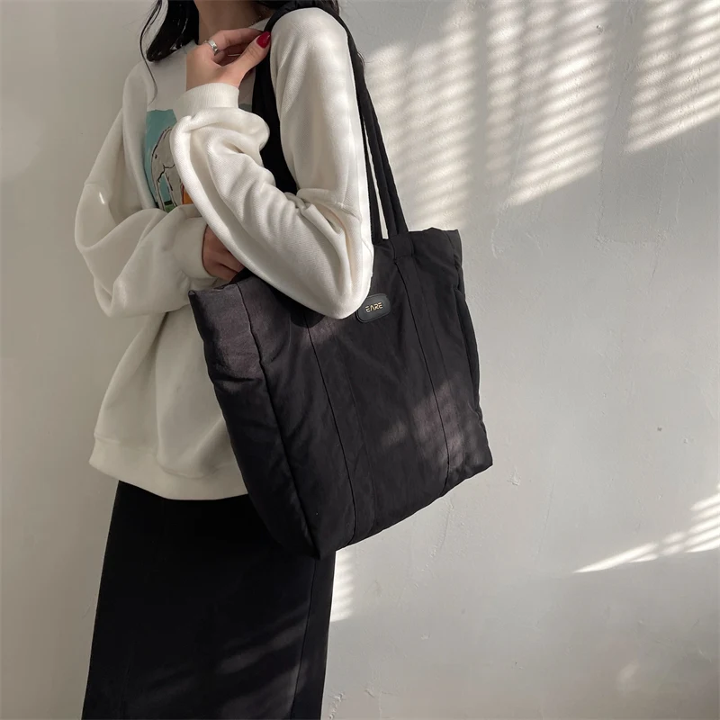 Women's Retro Versatile Canvas Shoulder Bags Large Capacity Advanced Sense Quality Ladies Simplicity Fashion Commute Handbags