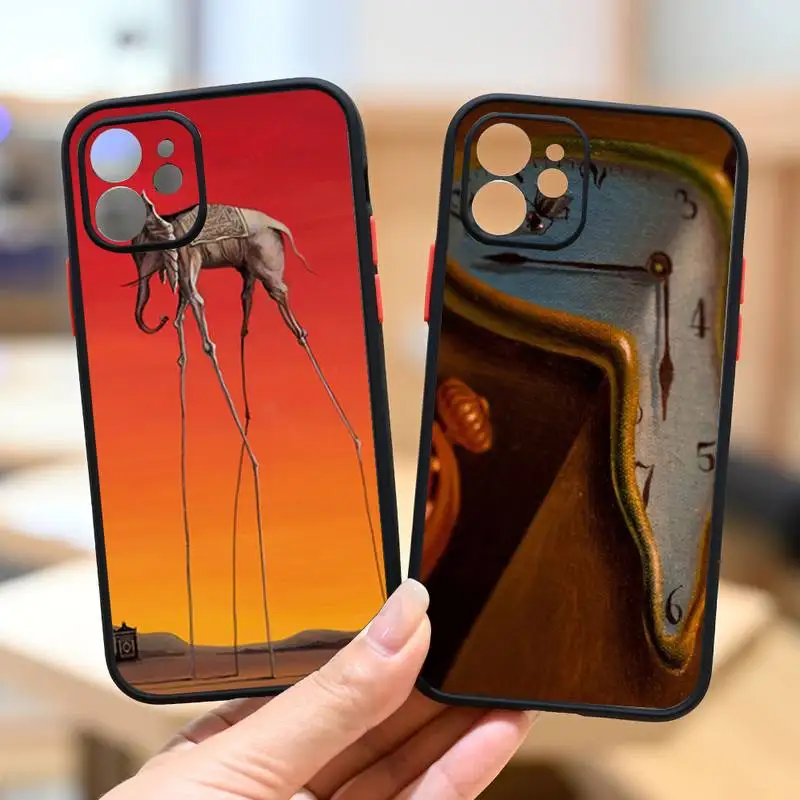 

Salvador Dali Art Painting Phone Case IPhone 12 11 13 14 Pro Max X XR XS SE2020 7 8 Plus Hard Shockproof Cover Case