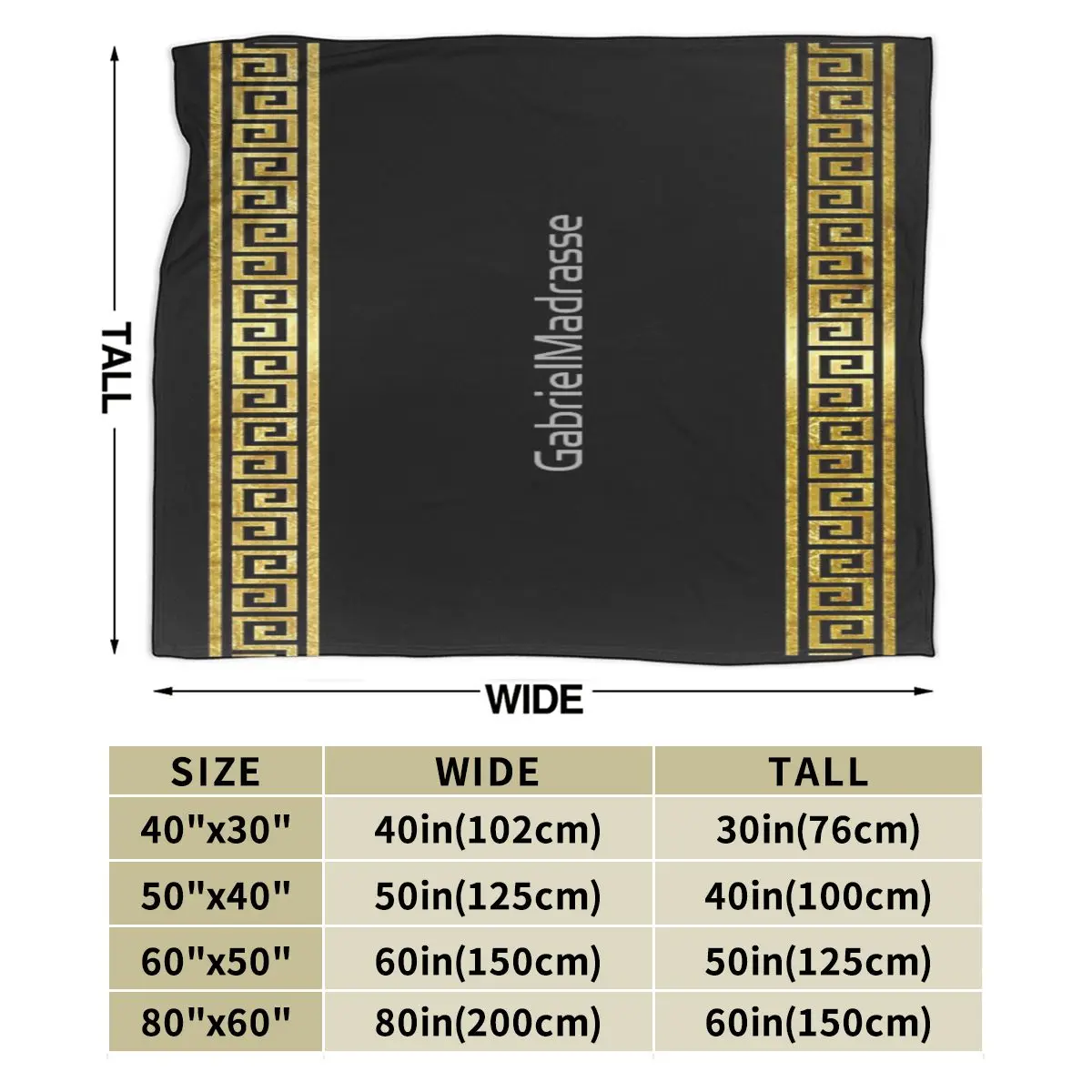 Ультрамягкое Флисовое одеяло 1695 с геометрическим рисунком в греческом стиле