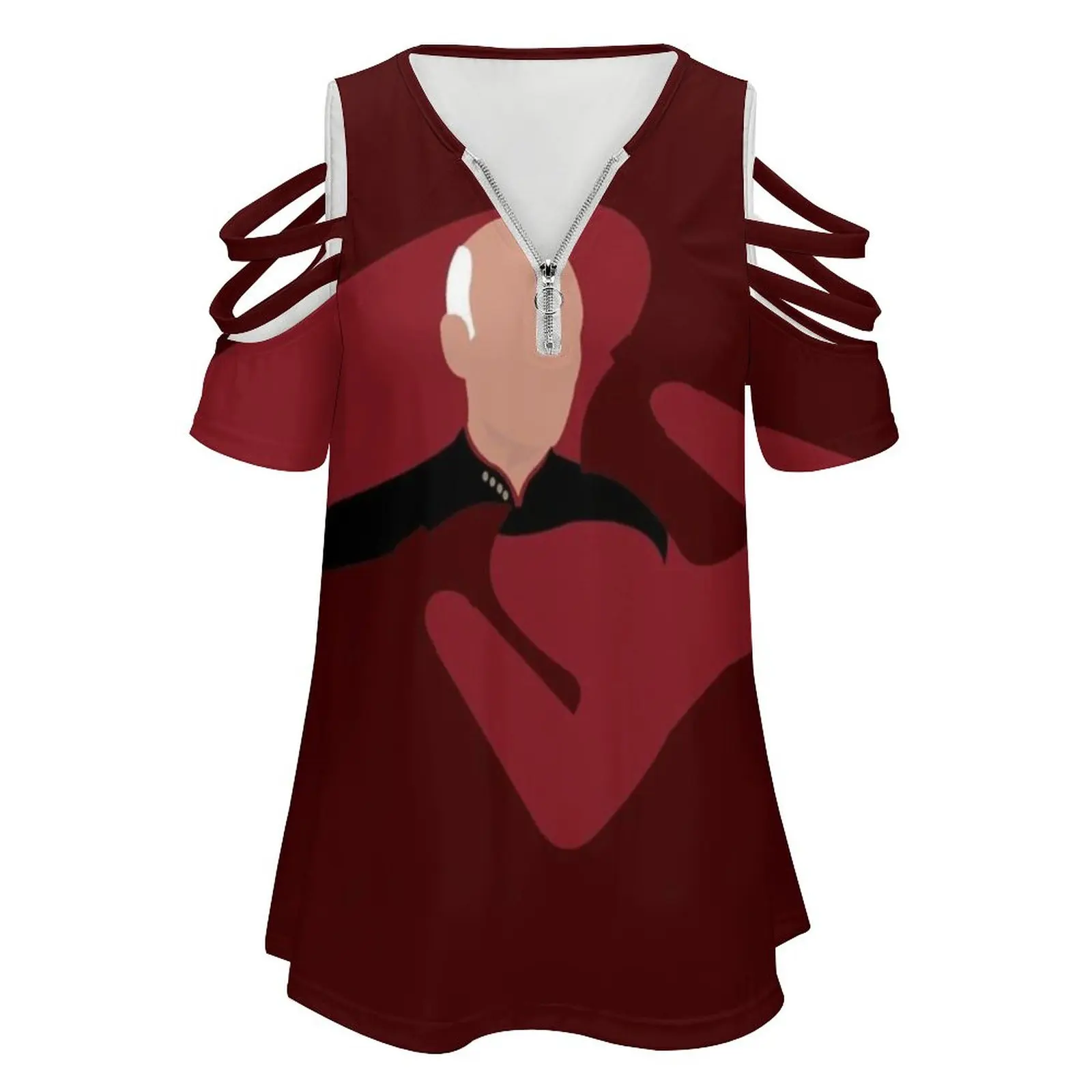 Женские футболки с принтом The Captain на молнии в различных стилях топы футболка