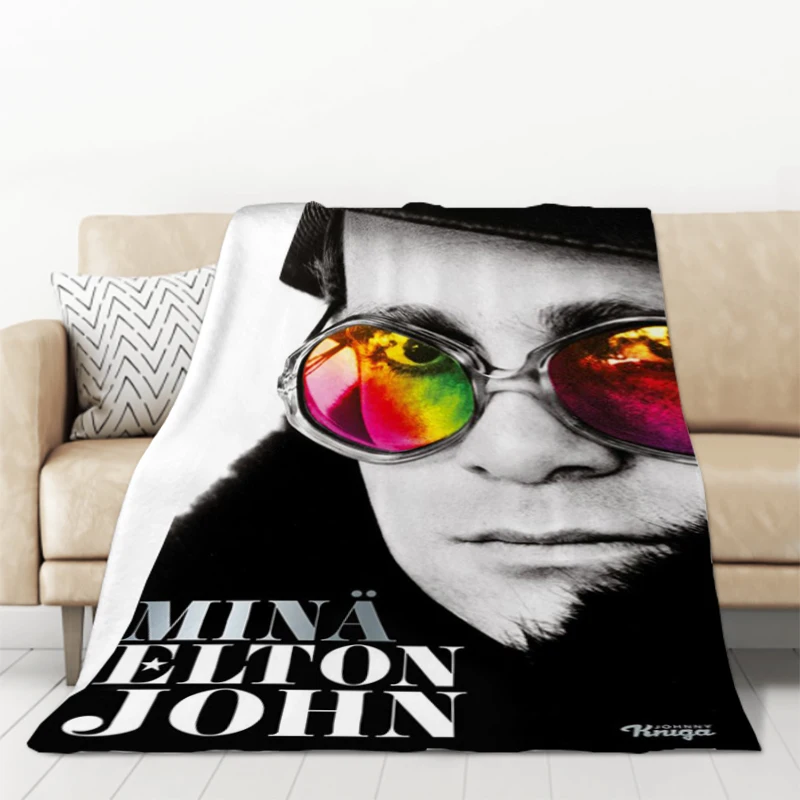 Вязаное одеяло пушистое летнее Elton John под заказ Cobija летние одеяла и королевские