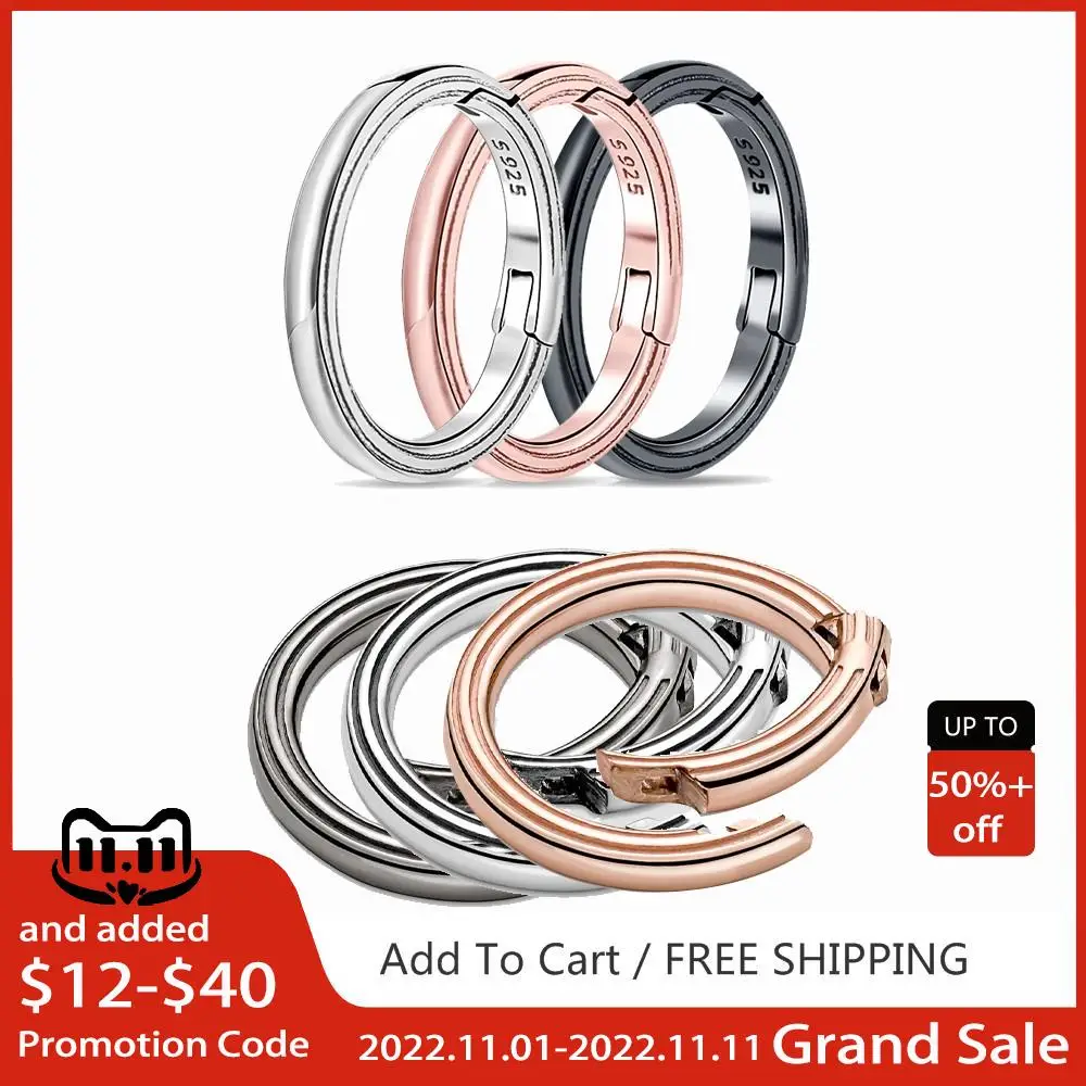 

Guaranteed Quality 925 Solid Silver ME Styling Round Connector Fit Pandora Me Bangle Bracelet ME Ring Jewelry Accessories