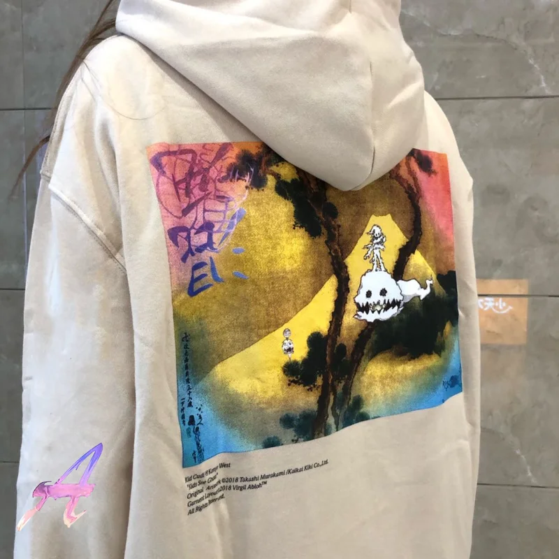 

Детская толстовка с изображением призраков, высококачественный пуловер Канье Уэста, толстовки для мужчин и женщин, мужские большие размеры