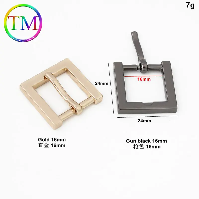 10-50Pcs High Quality Turn Buckle Flat Square Metal Pin Buckles Strap Webbing Adjustable Buckles Purse Bag Belt Accessories