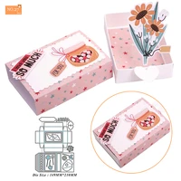 matchbox diy scrapbooking new 2022 metal cutting dies christmas gift box surprise greeting card stencils for embossing decor