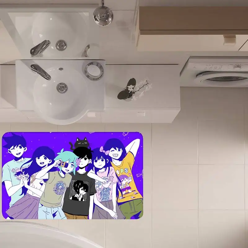

Omori Game Bathtub Floor Rug Shower Room Doormat Indoor Decor Kitchen Hallway Pad Bedroom Carpets