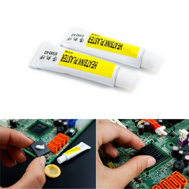 

5g Thermal Pads Conductive Heatsink Plaster Viscous Adhesive Glue For Chip VGA RAM LED IC cooler radiator cooling Compound Glue