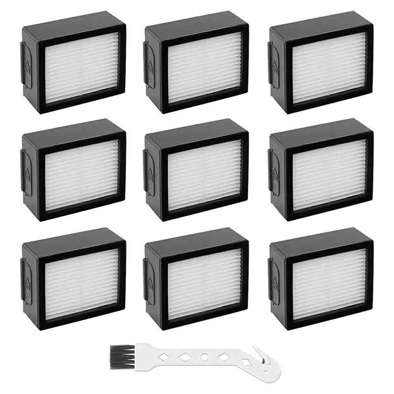 

HEPA Filter Replacements 9 Pcs For Irobot Roomba E I & J Series Vacuum Cleaner I7 I7 Plus J7 E5 E7 Robot Vacuum Cleaners