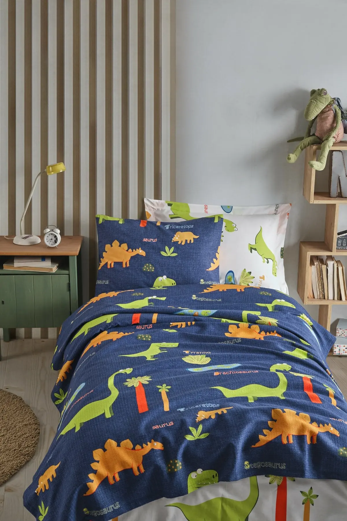 

Bedspread PIQUE Bed Linen Quilt Summer Cotton Bed Linens For Summer Coverlet Full Size Covers Bedclothes Duvet Cover Dino