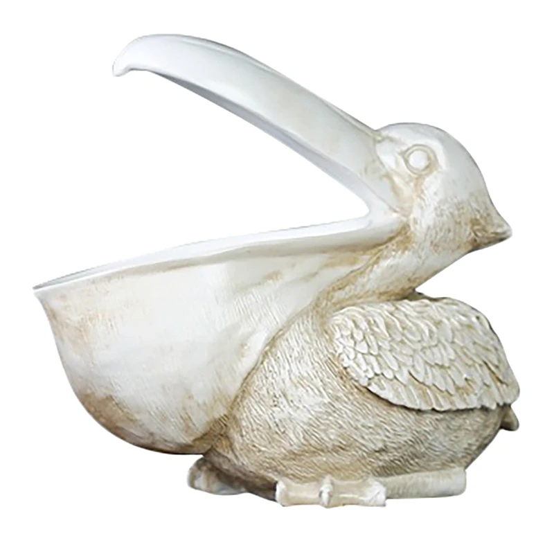 

Creative Storage Toucan Pelican Model Keys Remote Control Items Holder Home Living Room Desktop Decor Craft